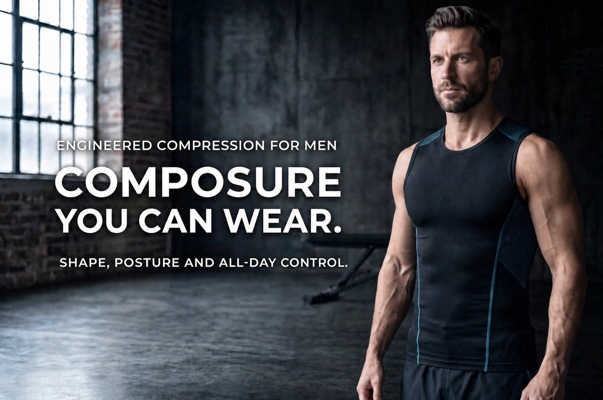 Composure you can wear, engineered compression for men
