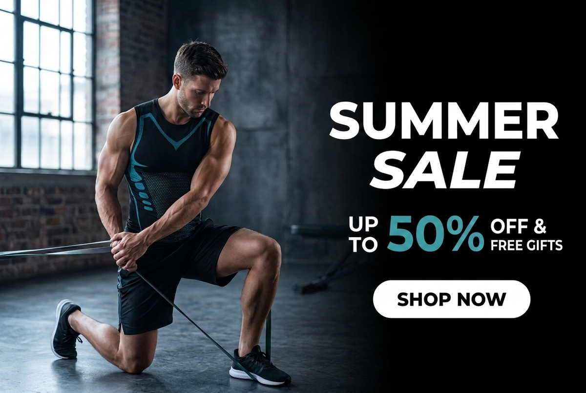 Summer sale, up to 50 percent off and free gifts, training band