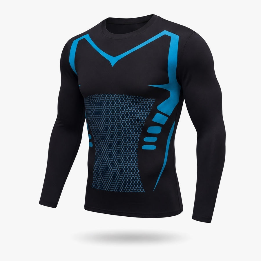 Composure Core-L long-sleeve shaping top, black